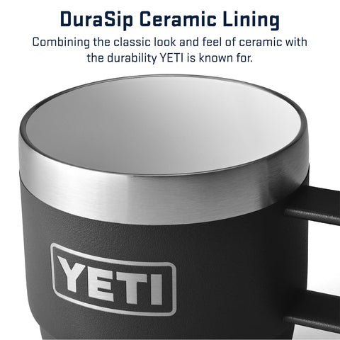 YETI Rambler 6 oz stackable mug barista-friendly design for quick pours