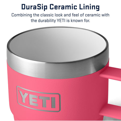 YETI Rambler 6 oz Stackable Mug is dishwasher safe for easy cleanup.