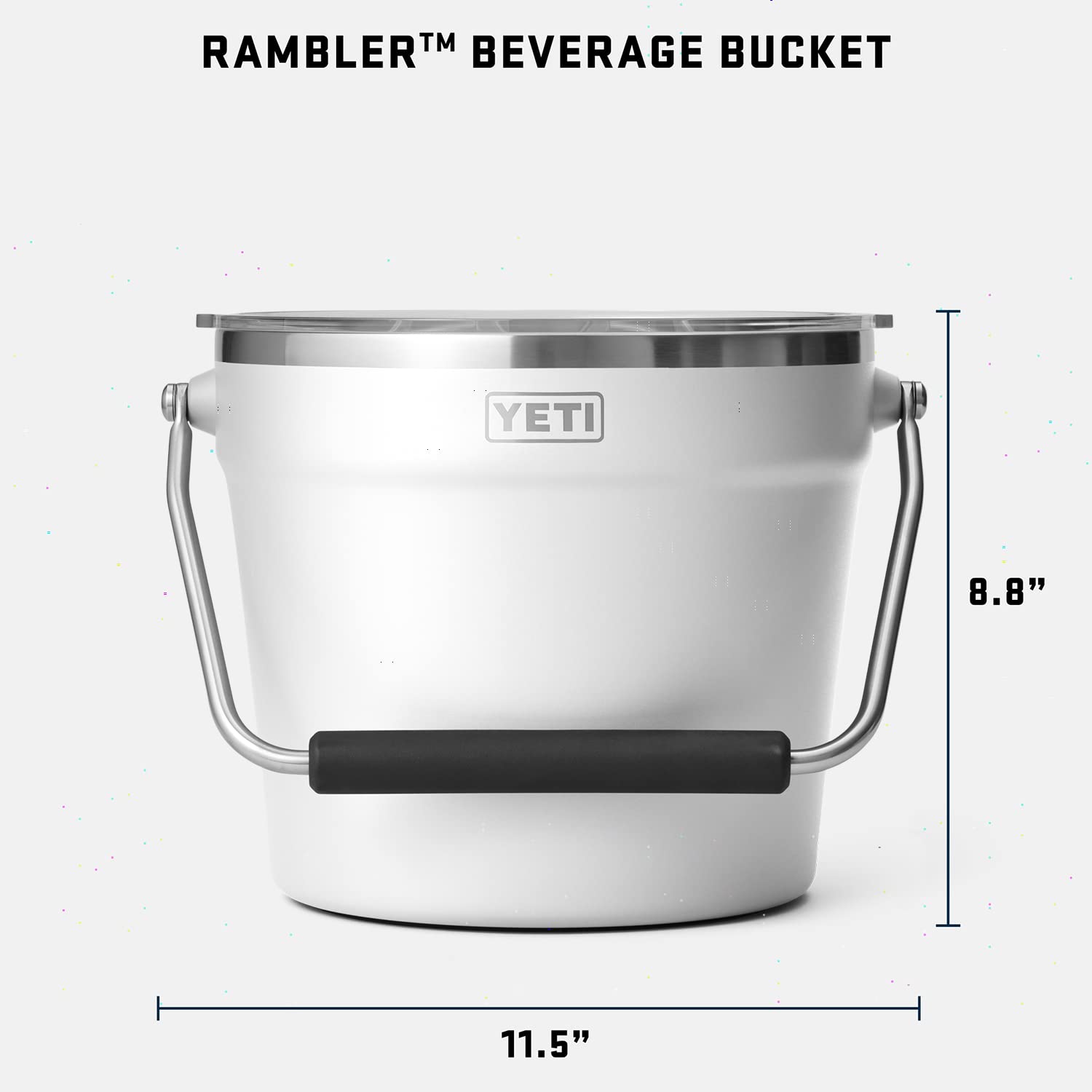 YETI Rambler Beverage Bucket is dishwasher safe for simple cleanup.