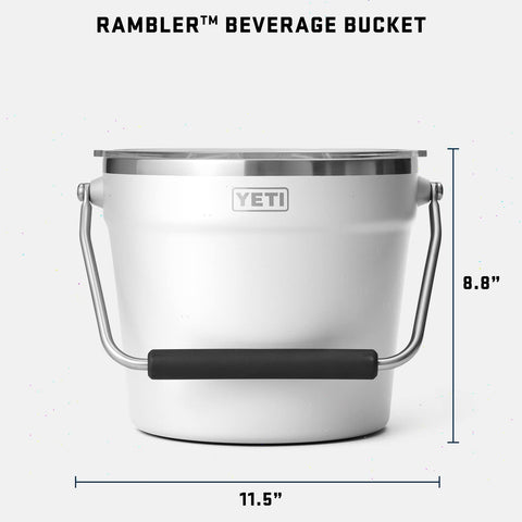 YETI Rambler Beverage Bucket is dishwasher safe for simple cleanup.