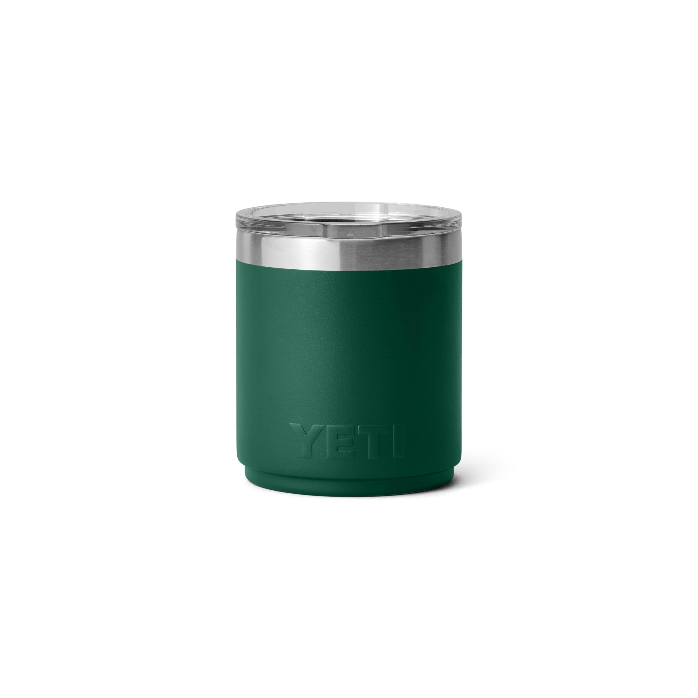 YETI Rambler black forest green finish adds durable outdoor style