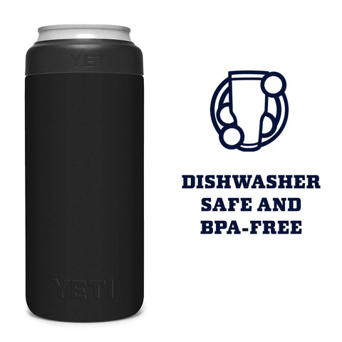 YETI Slim Colster is dishwasher safe for easy cleanup after outings