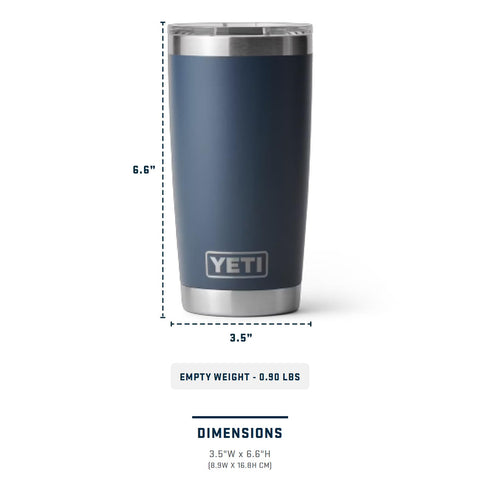 YETI Rambler is BPA-free and dishwasher safe for easy cleaning.