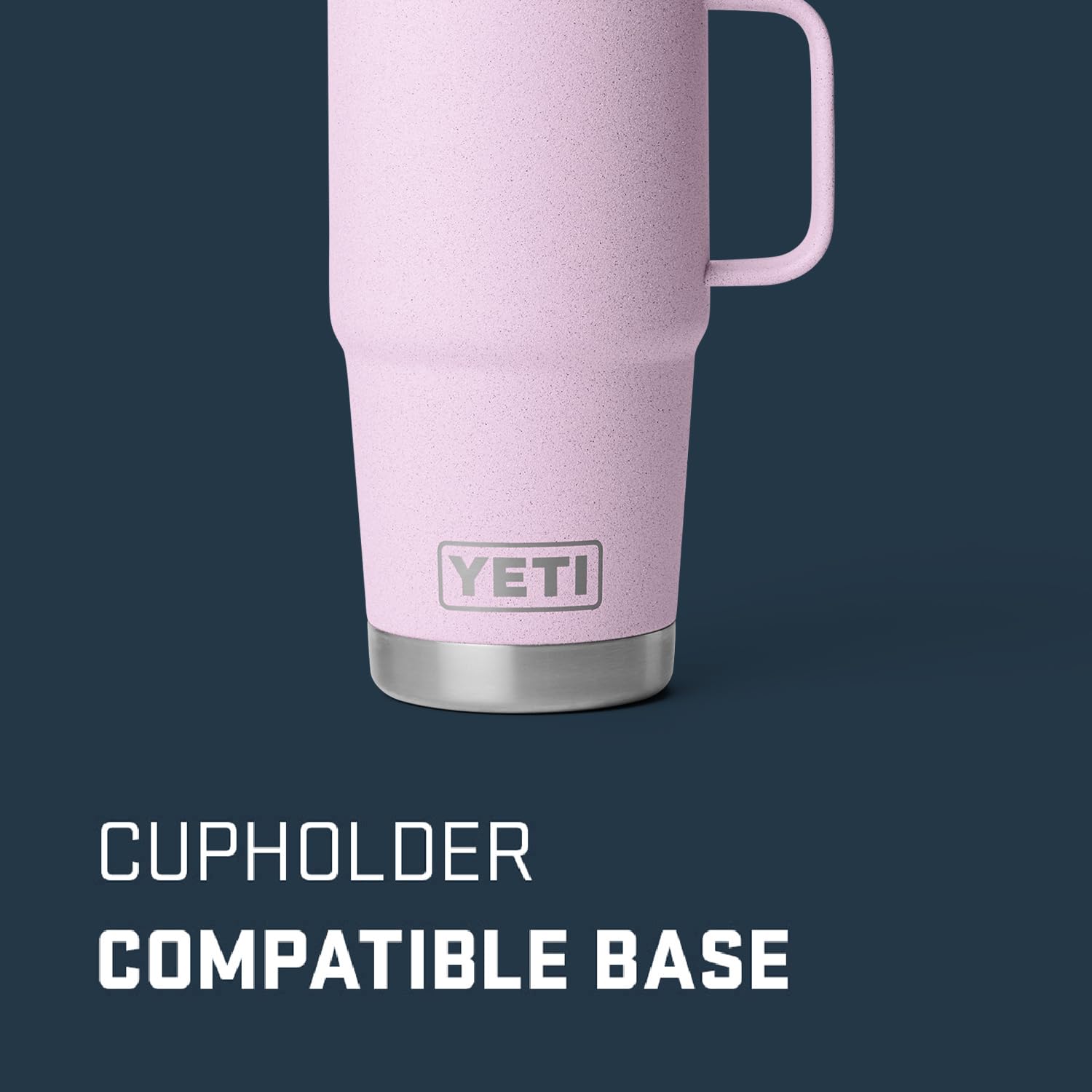 YETI Rambler double-wall insulation image, keeps cold drinks cold to the last drop.