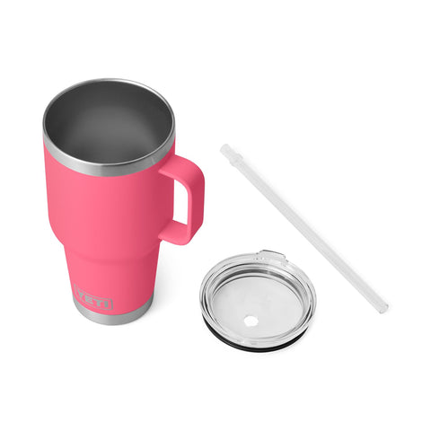 YETI Rambler double-wall vacuum insulation keeps drinks cold longer.