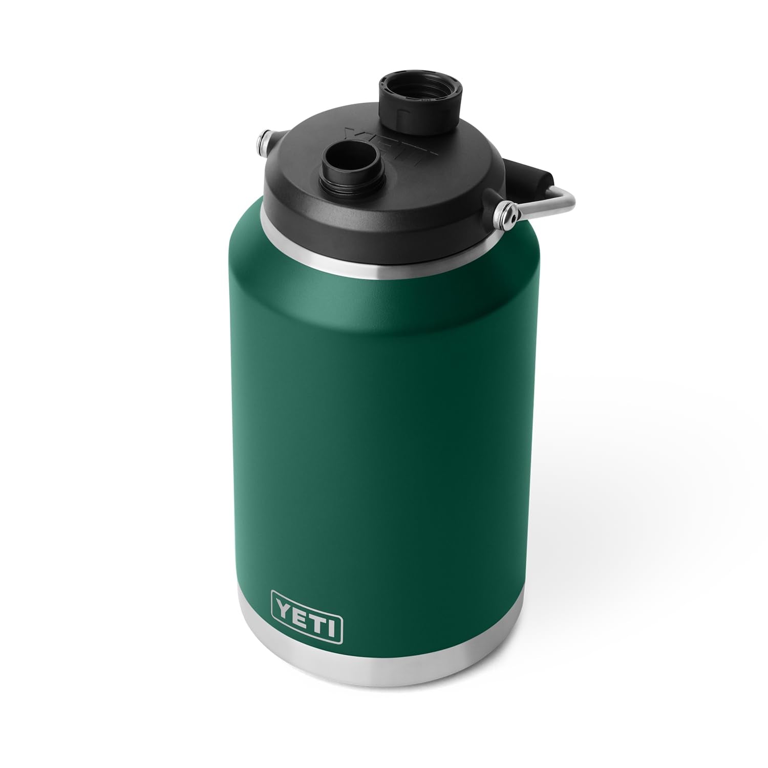 YETI Rambler Gallon Jug 2.0 with MagCap demonstrates secure docking for easy breaks.