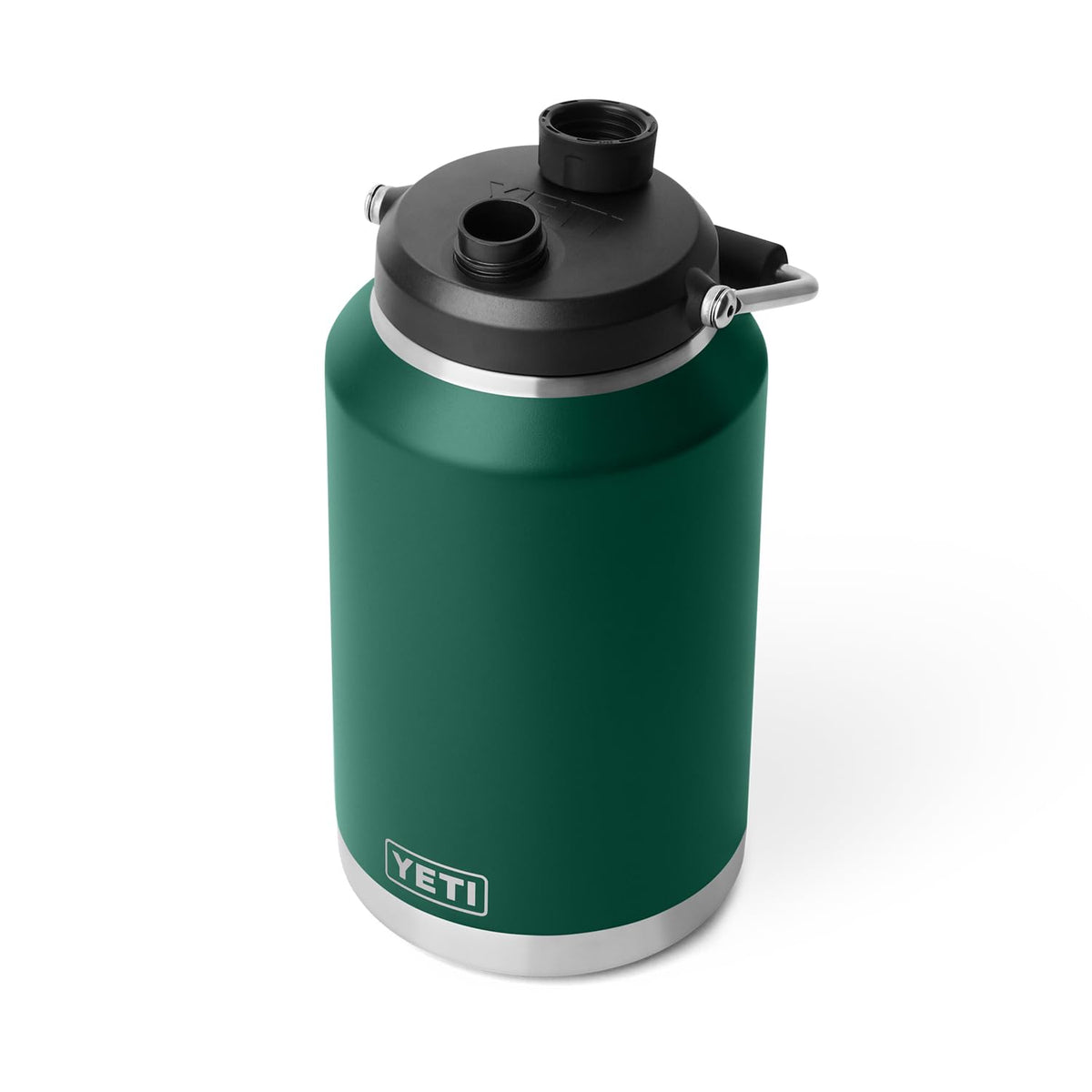 YETI Rambler Gallon Jug 2.0 with MagCap demonstrates secure docking for easy breaks.