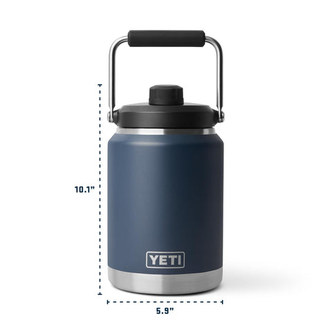 YETI Rambler Half Gallon Jug 2.0 dishwasher safe for easy cleaning