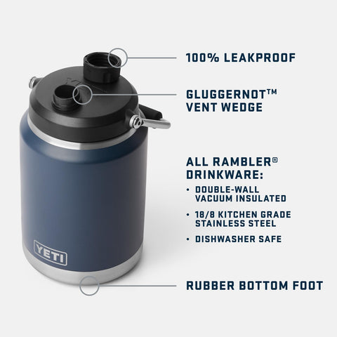 YETI Rambler 2.0 leakproof design keeps liquids contained during commutes.