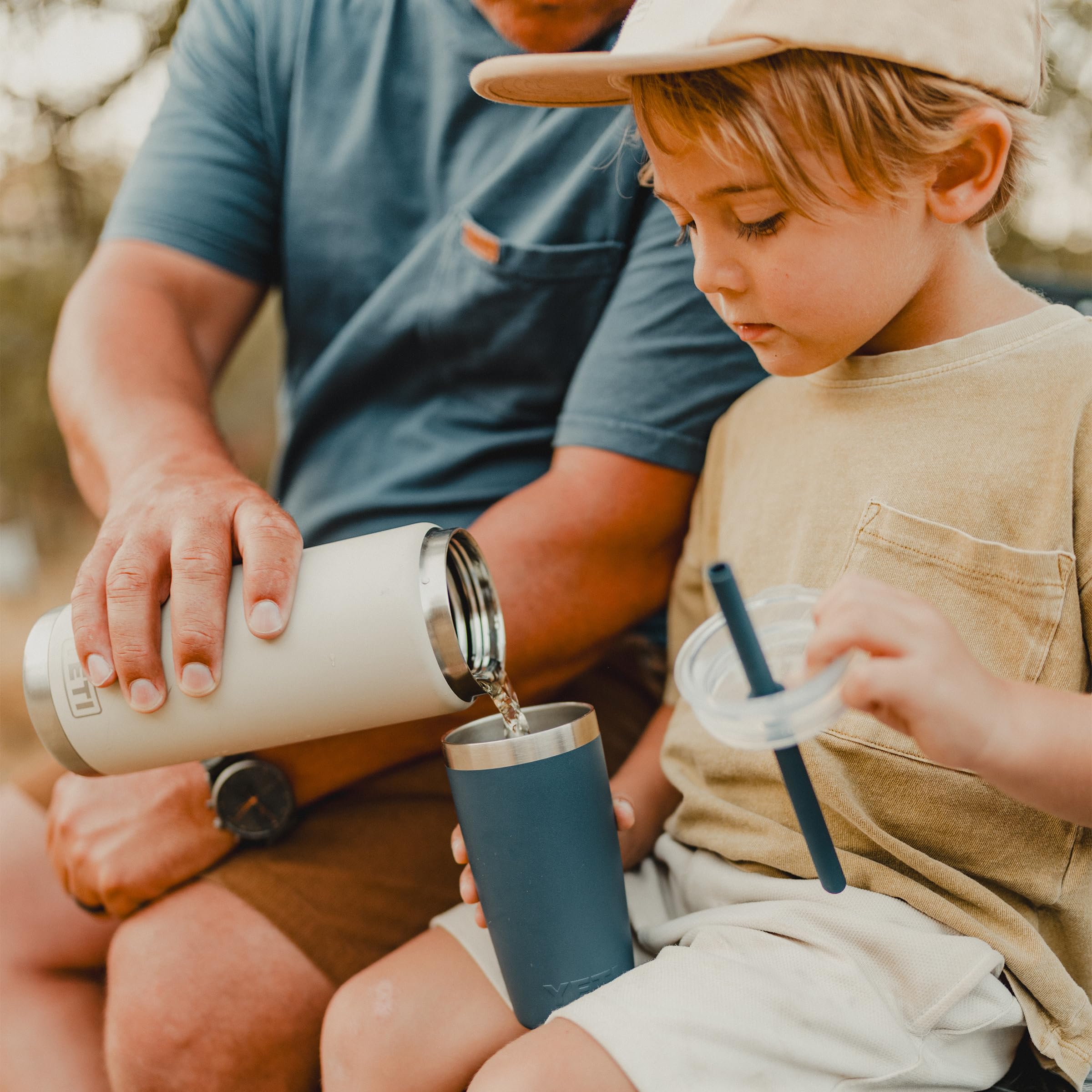YETI Rambler Jr. 10 oz splash-resistant lid reduces spills during activities.