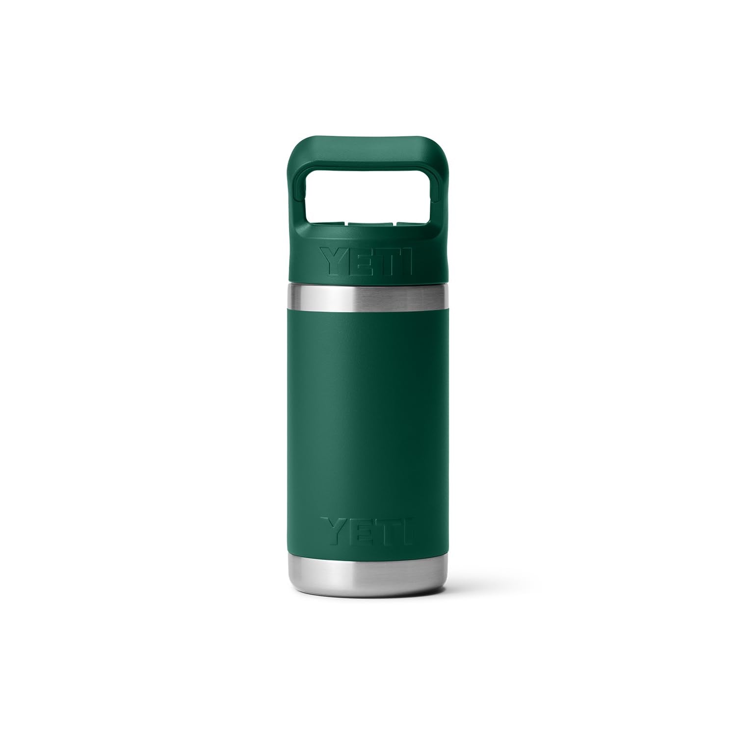 YETI Rambler Jr. in Black Forest Green color for kids.