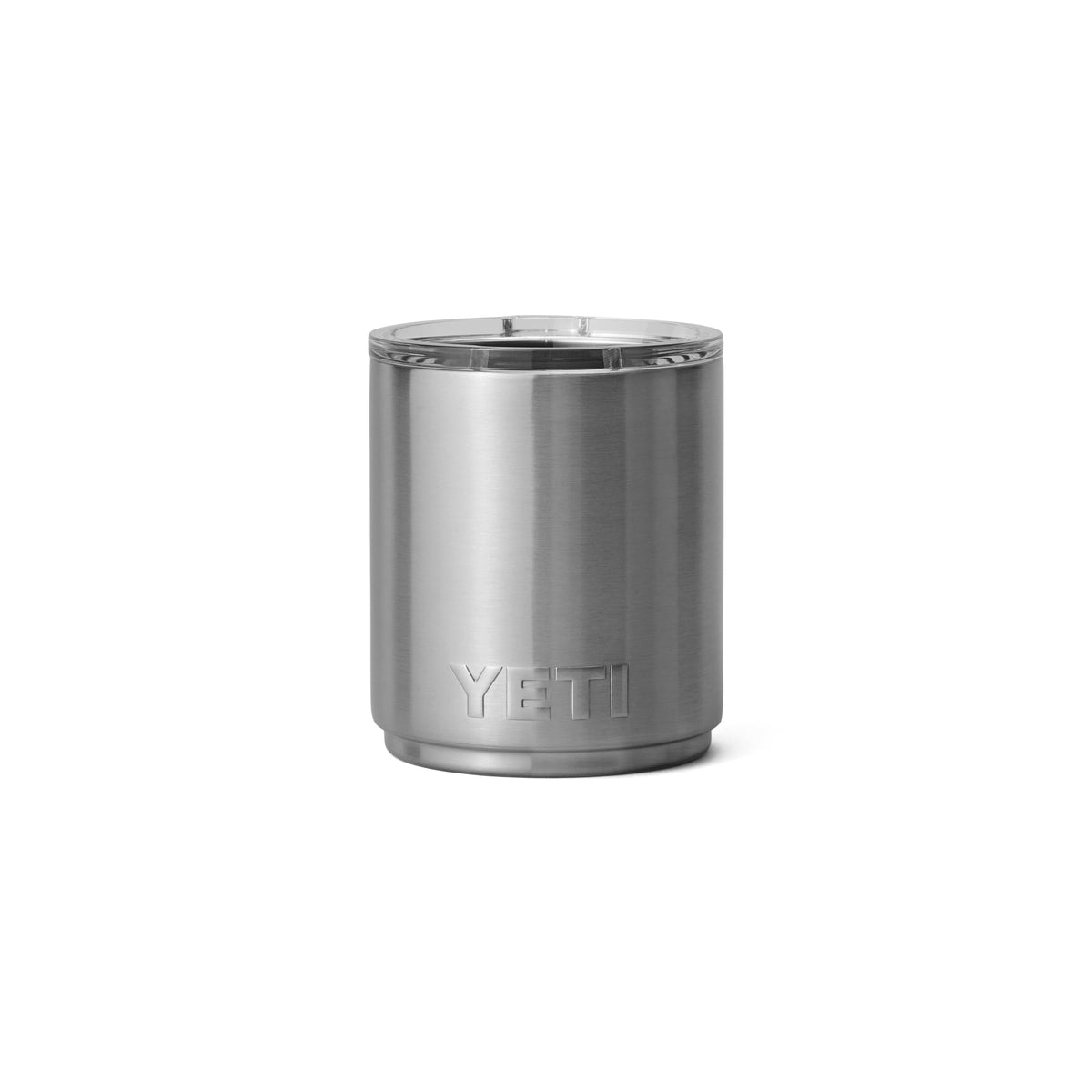 YETI Rambler Lowball 10oz in stainless steel with double-wall insulation preserves hot or cold temps.
