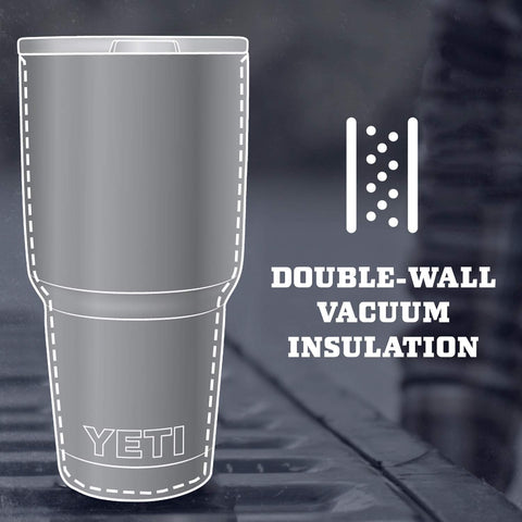 YETI Rambler no-sweat design keeps hands dry during hot workouts.