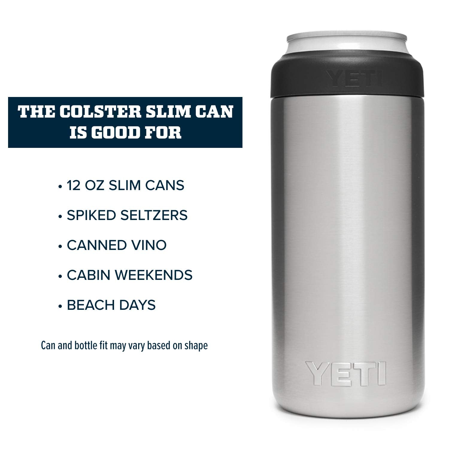 Duracoat finish on YETI Slim Colster resists chips during rugged outings.
