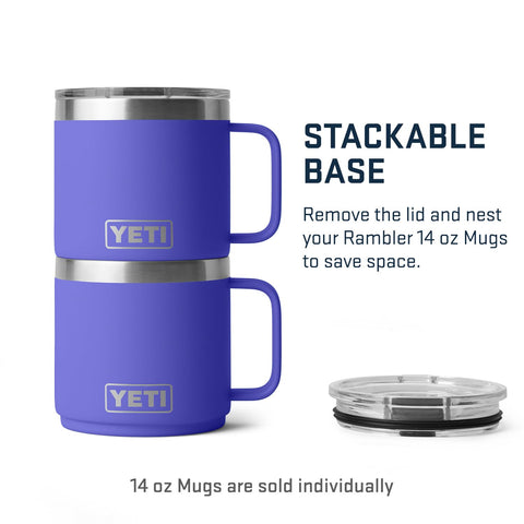 YETI Rambler stackable base demonstrates space-saving nesting capability
