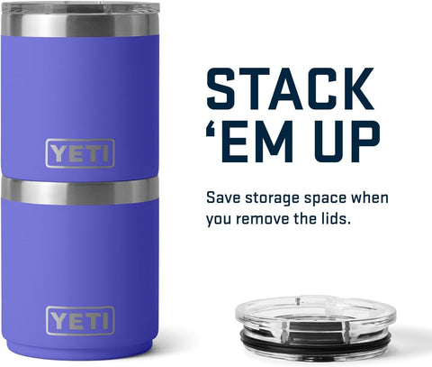 YETI Rambler stackable design enables neat nesting and compact storage