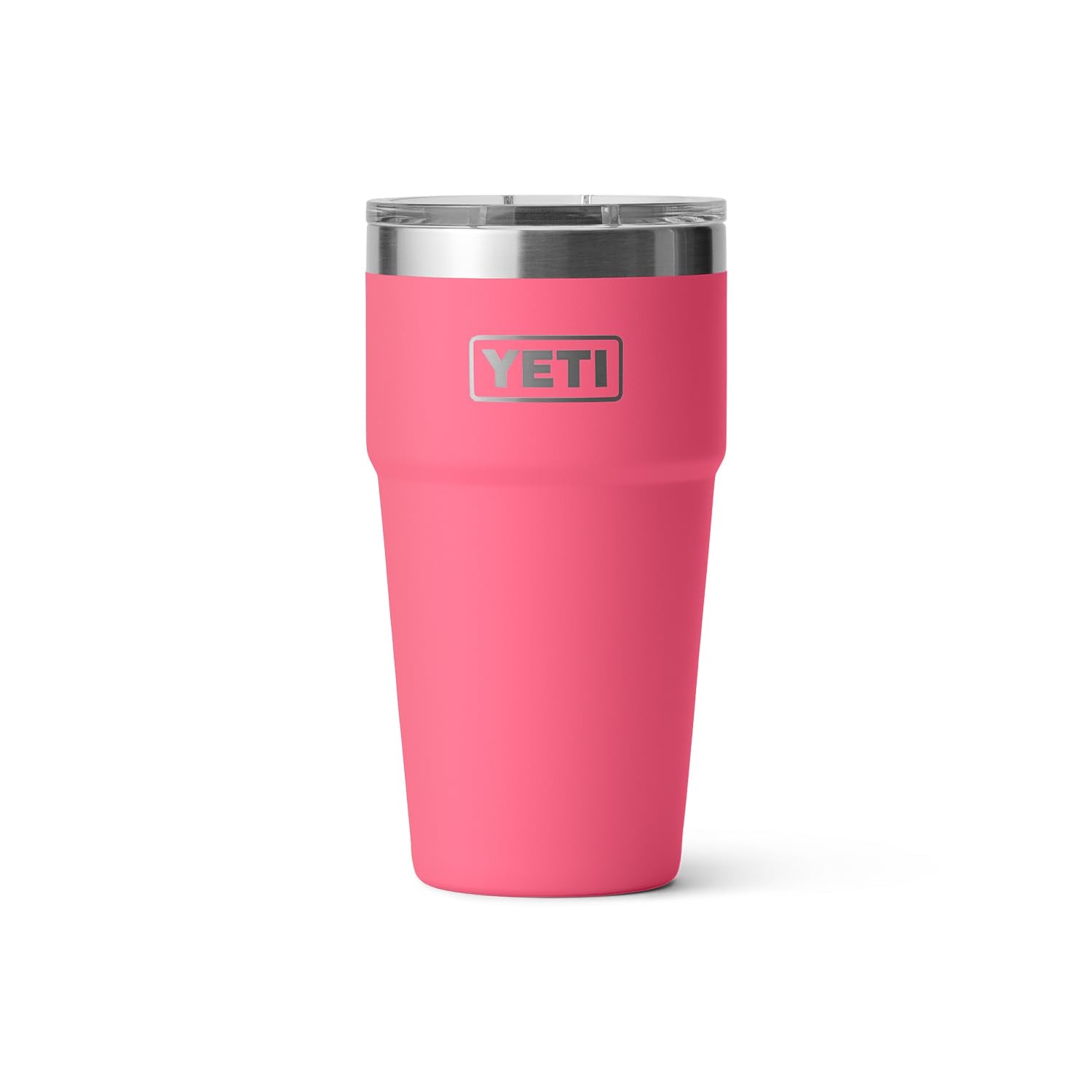 Durable stainless steel exterior of the YETI Rambler for outdoor use.