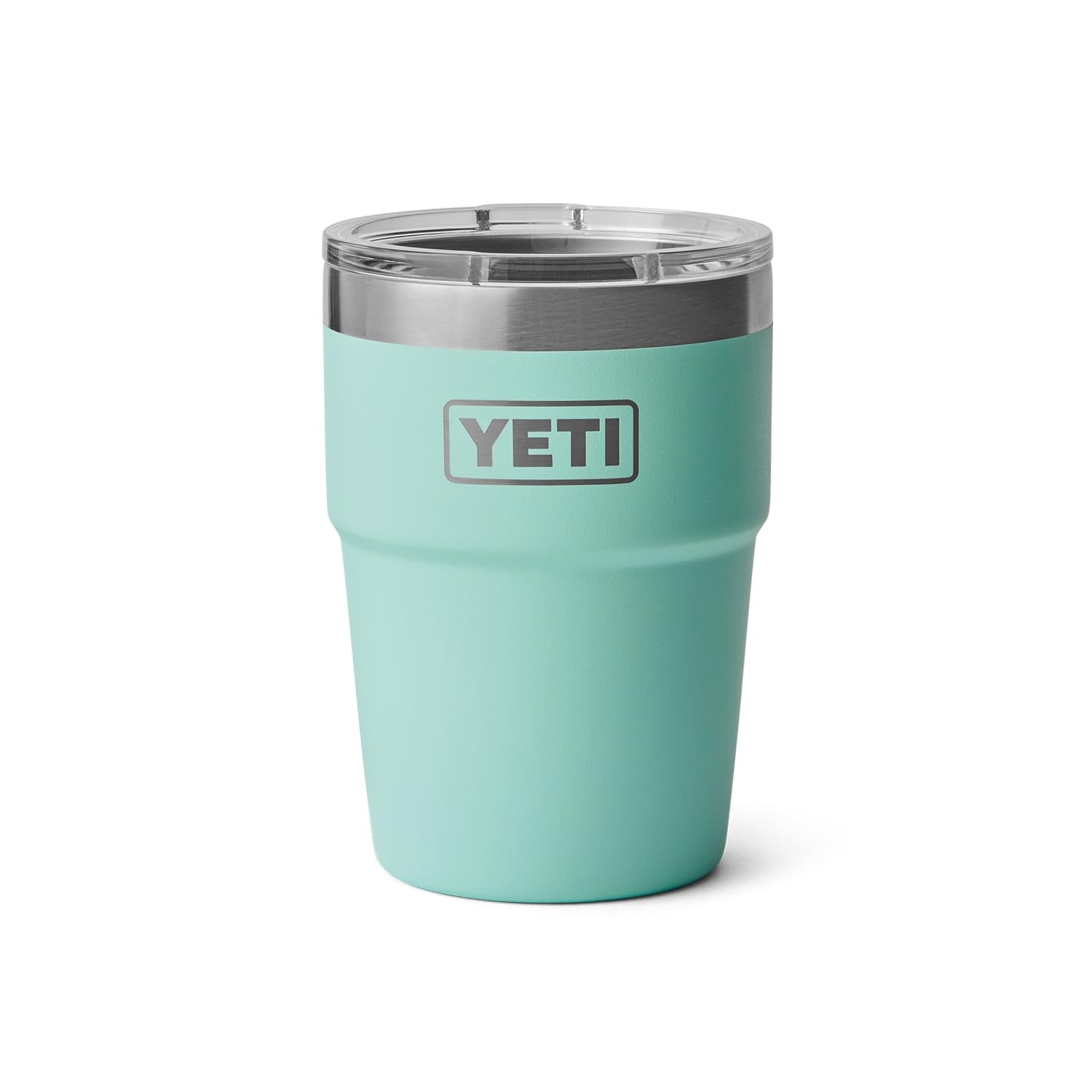 YETI Rambler stainless steel construction for outdoor durability.