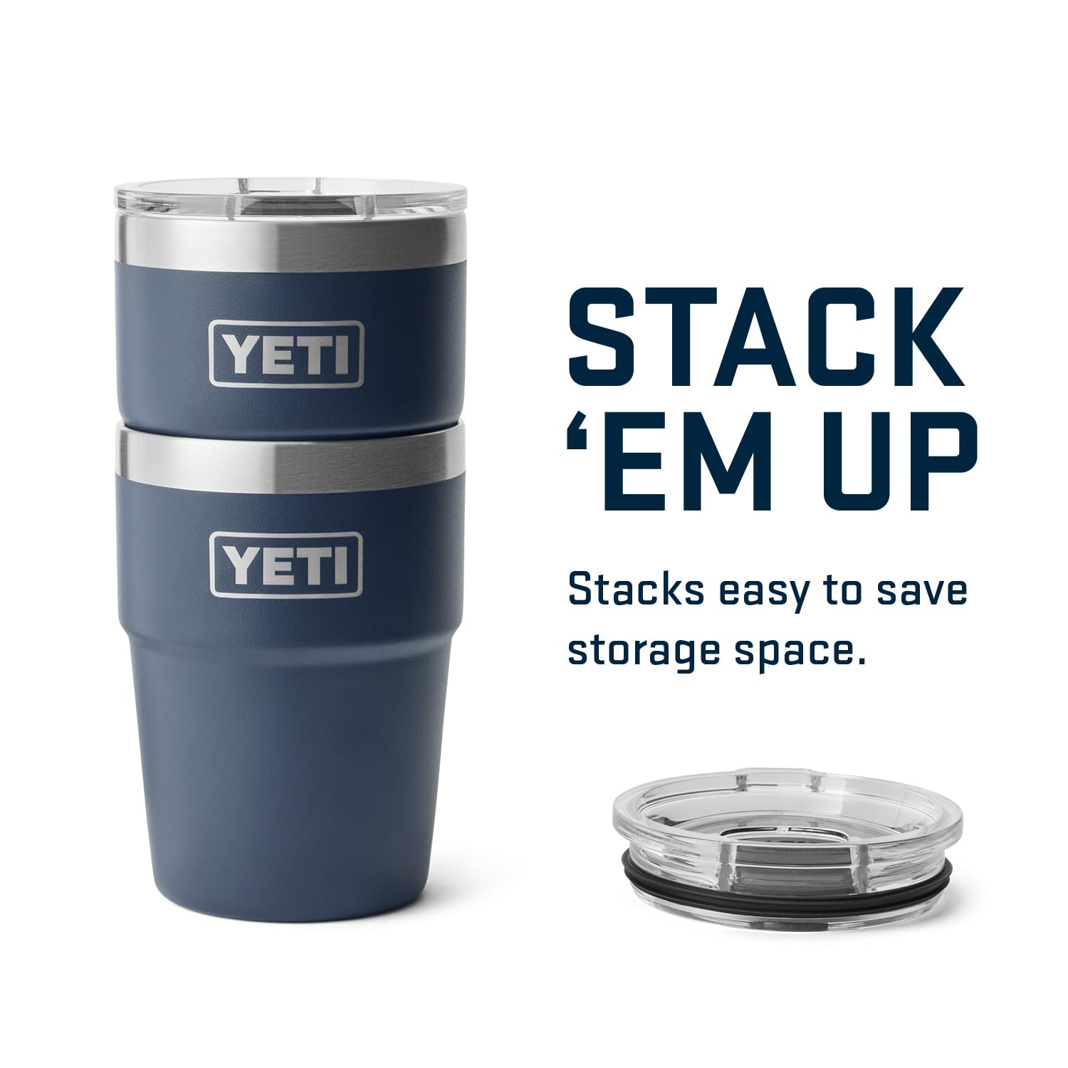 YETI Rambler vacuum insulation keeps beverages at temperature longer.