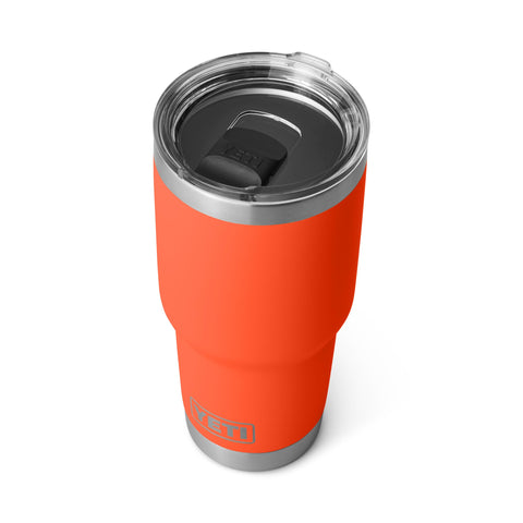 YETI Rambler vacuum insulation cross-section highlights heat and cold retention
