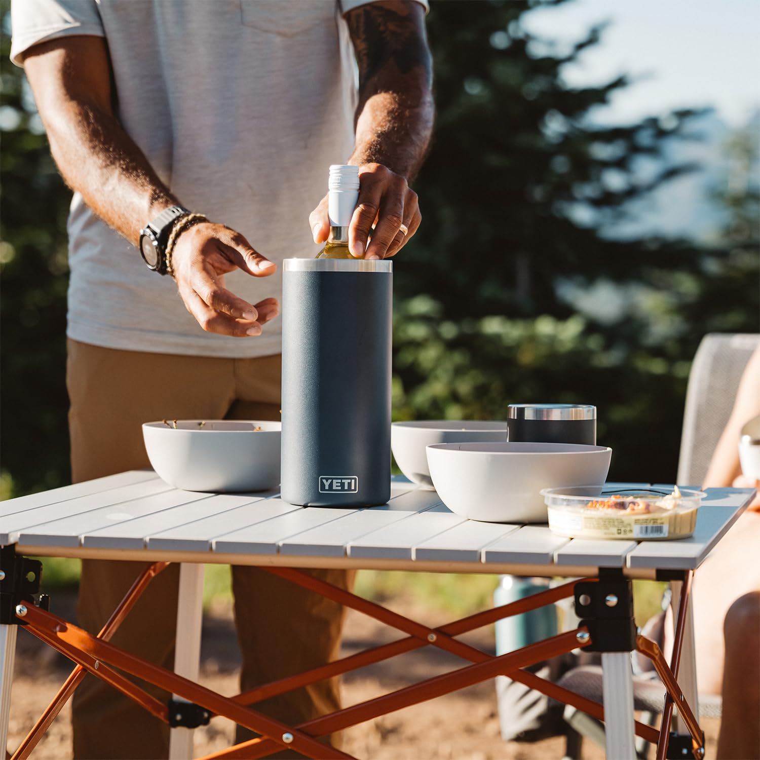 YETI Rambler bearfoot non-slip ring prevents tipping on surfaces