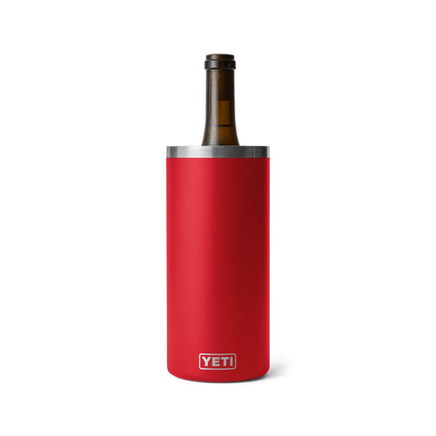 YETI Rambler Wine Chiller with bottle inside for extended cold