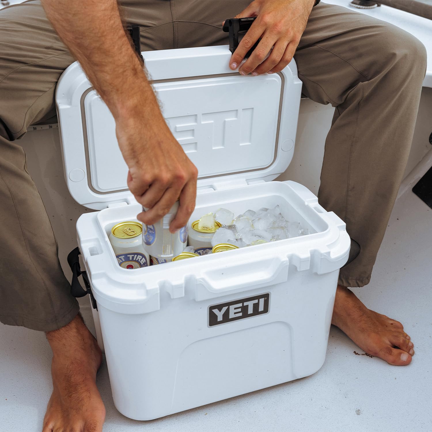 YETI Roadie 15 wine-friendly packing in Cherry Blossom