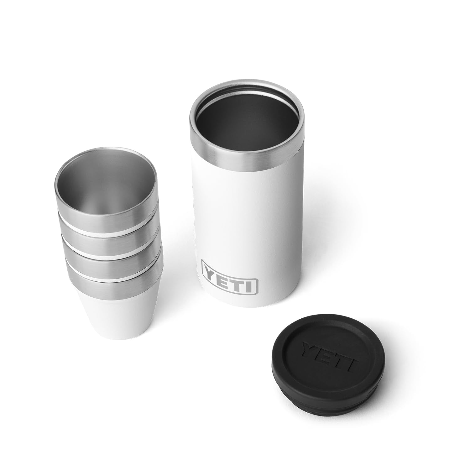 YETI shot glasses with carrying case for easy transport on trips