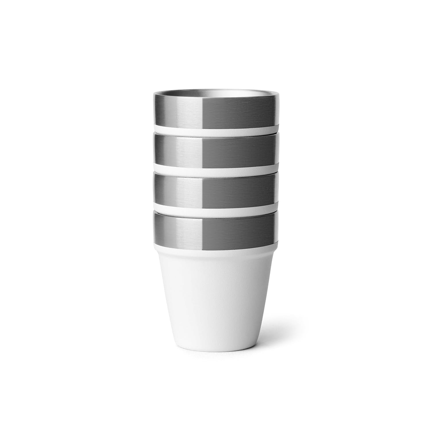 YETI shot glasses stackable container simplifies packing for travel
