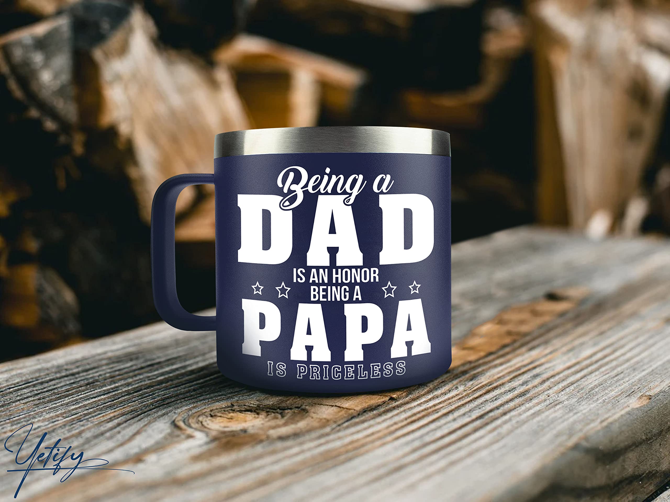 YETIFY Papa Mug makes a thoughtful, gift-ready present.