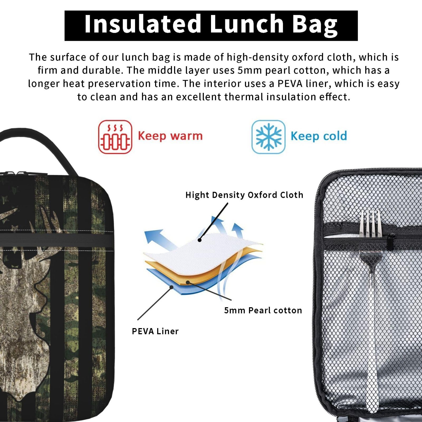 YETTA YANG American flag camo pattern adds outdoor style and visibility.