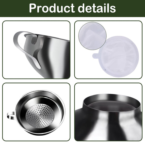 YEVIOR 200-mesh filter included for fine straining