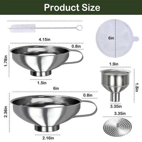 YEVIOR clip-ring storage keeps funnels together