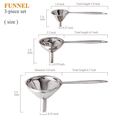 YEVIOR dishwasher-safe funnels simplify kitchen transfer and reduce spills.