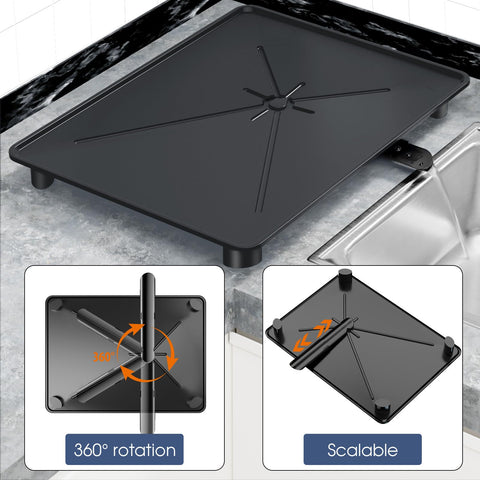 YEYPOP expandable feet design adapts to different sink sizes for a snug fit.