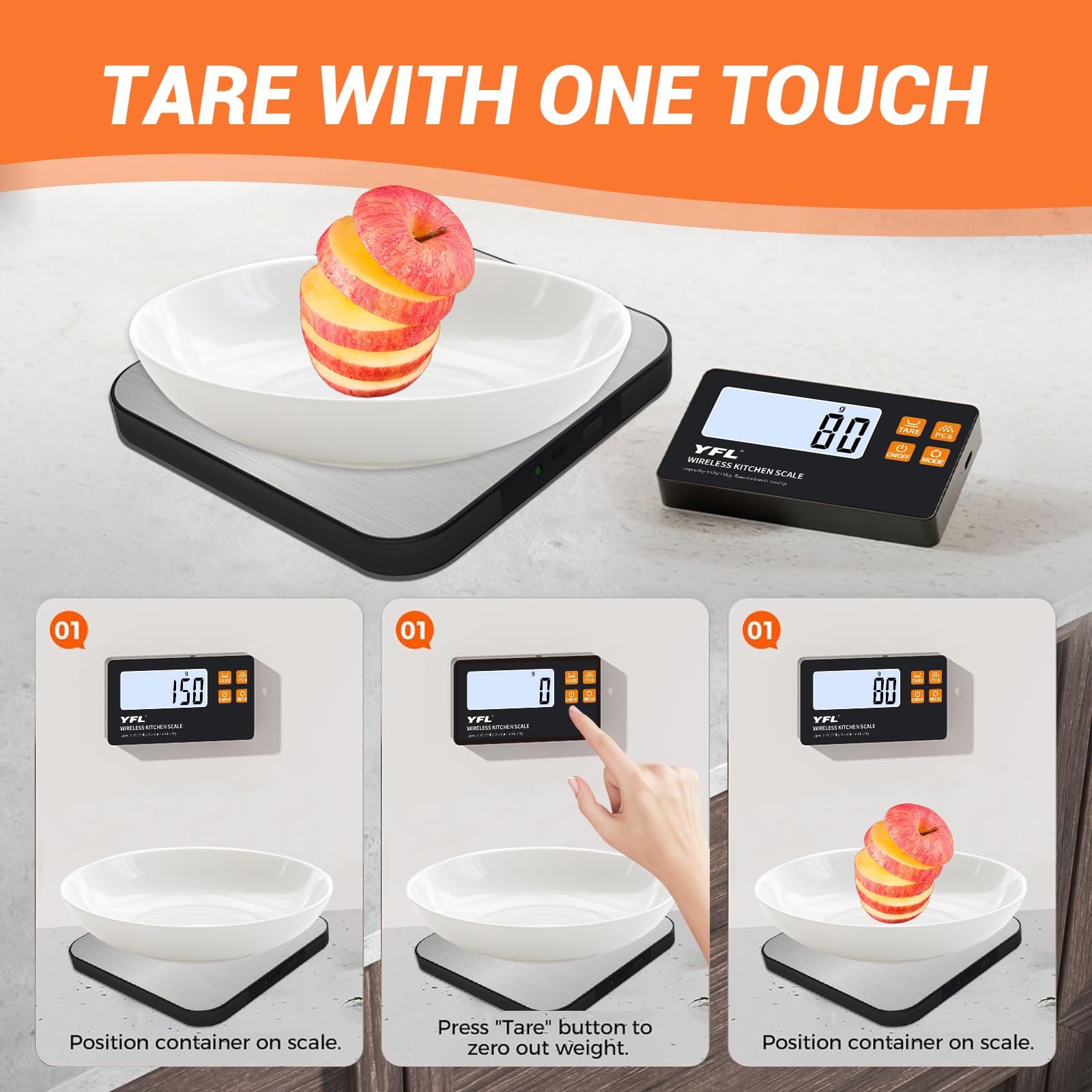 YFL includes batteries and wall adhesives for immediate setup.
