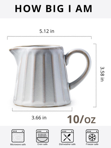 YHOJOY creamer pour-spout design for precise, drip-free dairy or syrup pouring