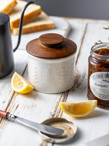 YHOJOY countertop display-ready butter keeper keeps counter organized and elegant