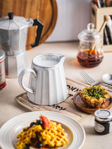 YHOJOY cozy kitchen ceramic creamer elevates everyday coffee moments.