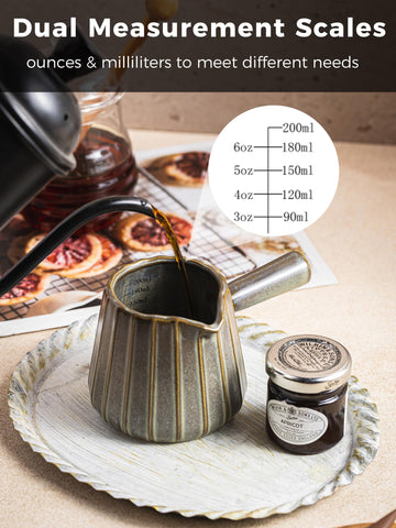 YHOJOY Dark green Ceramic Espresso Cups add a stylish touch to daily coffee rituals.