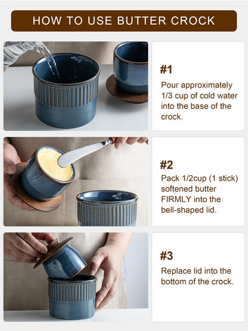 YHOJOY embossed pattern on ceramic base adds kitchen elegance.