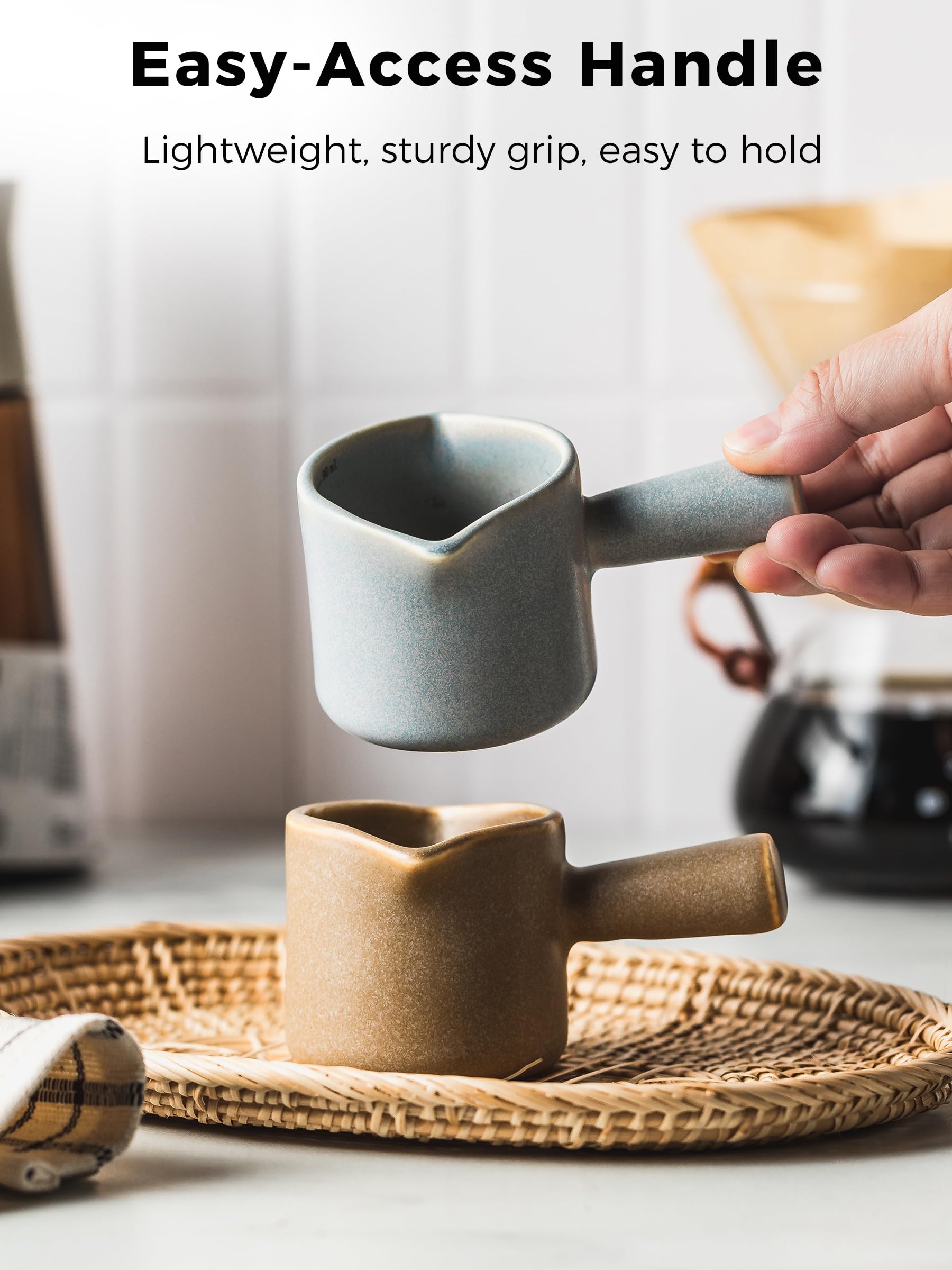 YHOJOY 3 Oz cup is ideal for up to two espresso shots.