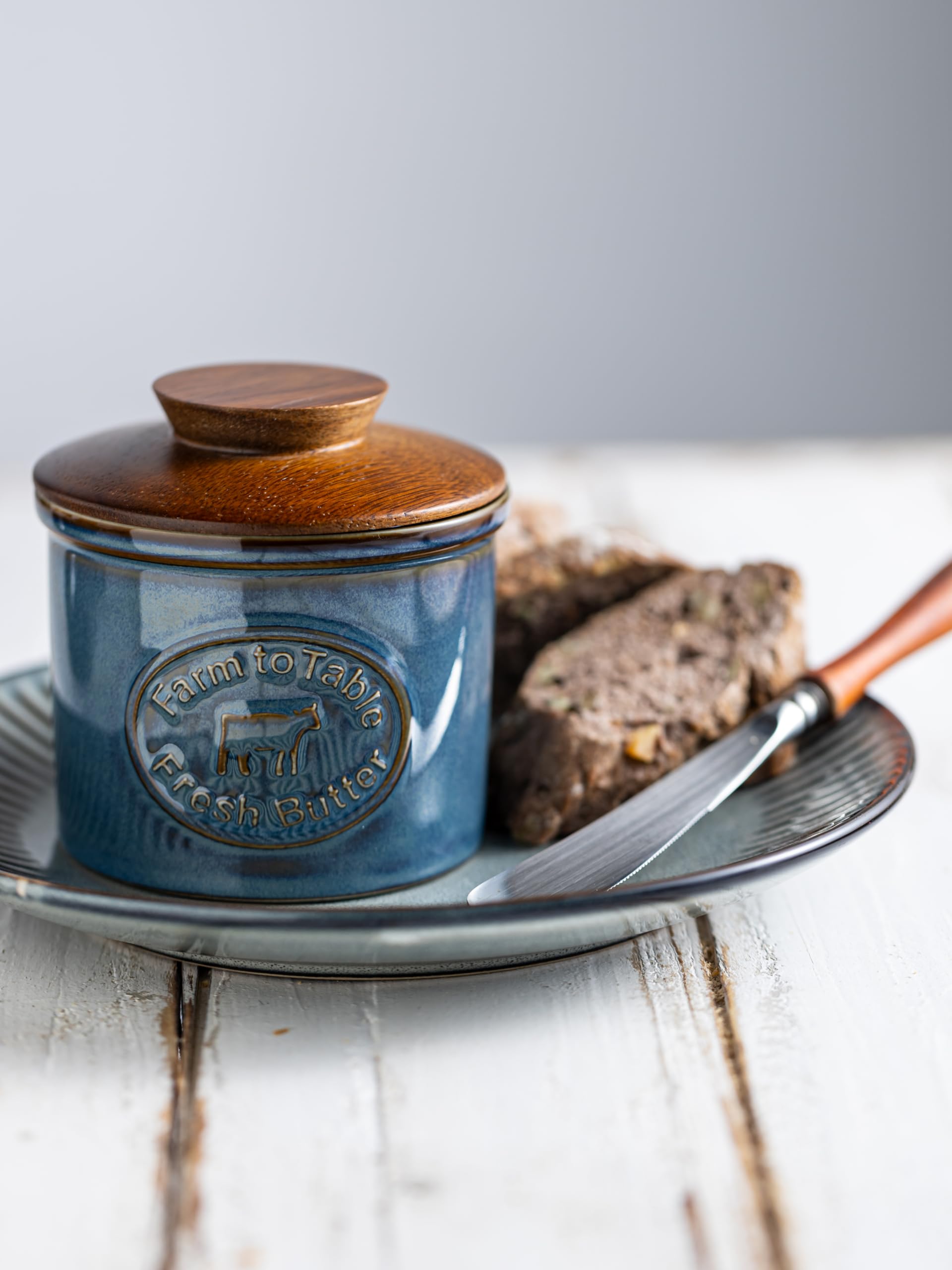 YHOJOY gift-ready butter dish shown as a stylish gift option
