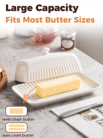 YHOJOY gift-ready butter dish is ideal for hosts and cooks.
