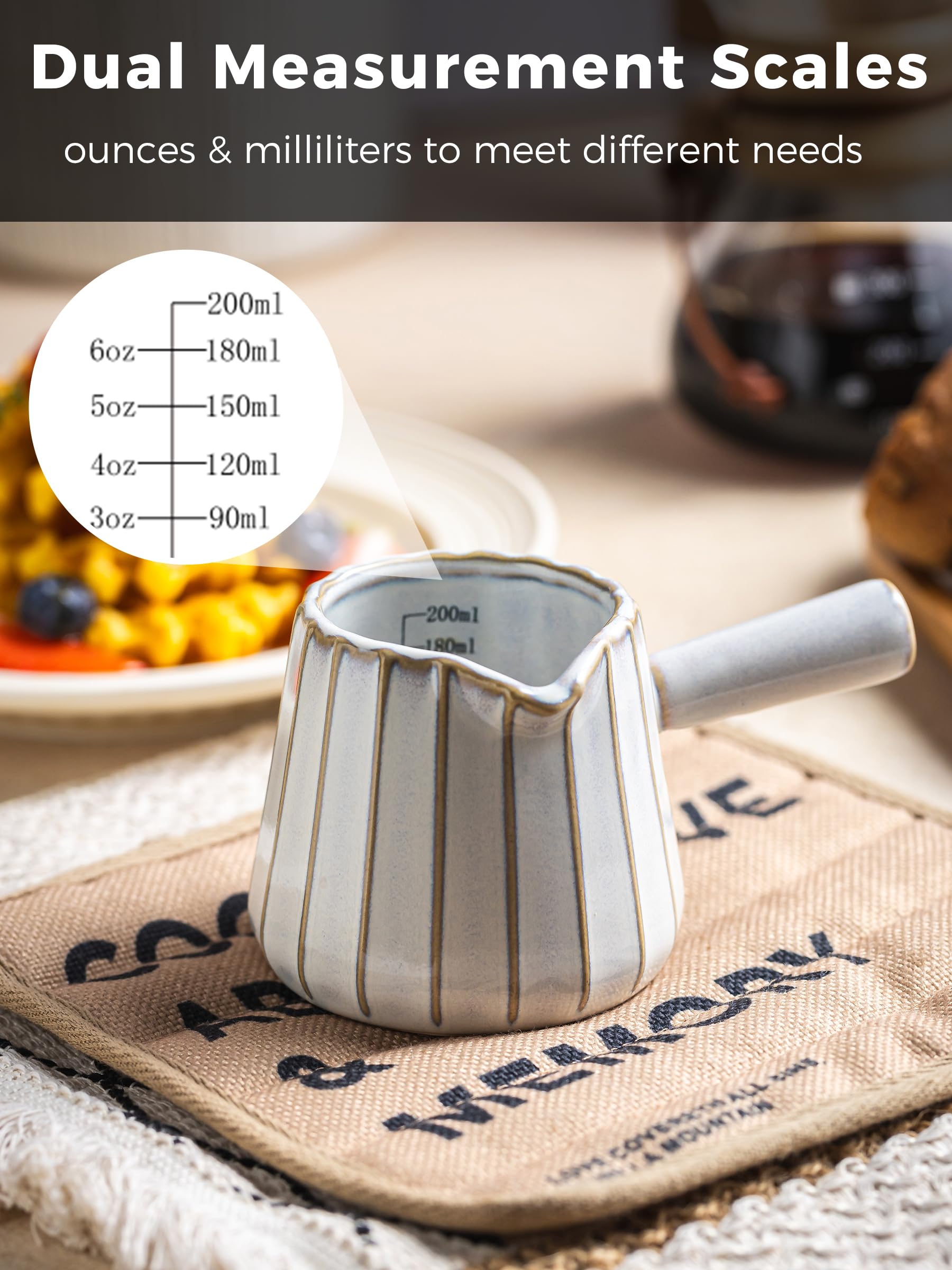 YHOJOY microwave and dishwasher-safe ceramic espresso cup for easy care.