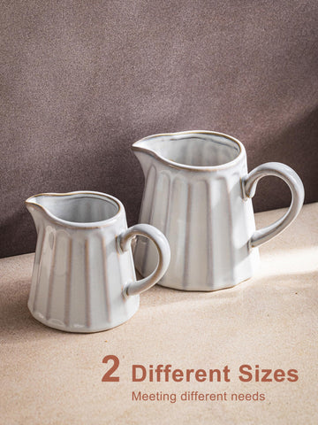 YHOJOY creamer is microwave-safe for quick warming of milk or syrup.