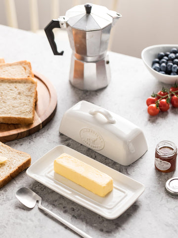 YHOJOY porcelain butter holder adds farmhouse charm to your kitchen