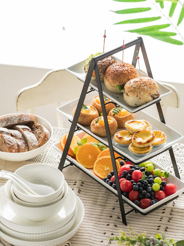 YHOSSEUN middle layer 12-inch plate joining the tier for balanced display