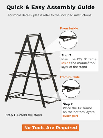 YHOSSEUN triangle stand stability close-up demonstrating wobble-free design