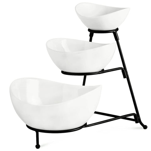 YHOSSEUN 3-tier stand base with thick metal rack for sturdy display